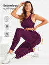 Women's Seamless High-Stretch Tank Top & Shorts Sports Set