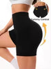 Women's Seamless Solid Color High Waist Sports Shorts Summer Workout – view 1
